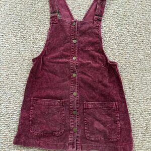 Illa illa Maroon Corduroy Dress, size Small